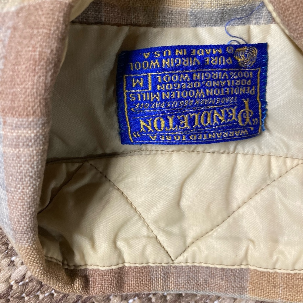 Pendleton Tan and Cream Wool Jacket